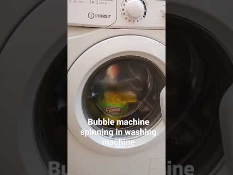 bubble machine in a washing machine