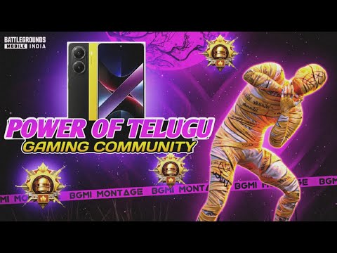 POWER OF TELUGU GAMING 🔱 | POCO X7 PRO 🔥 | PUBG /BGMI #pubgtest #anonygaming #unqgamer #pocox7pro