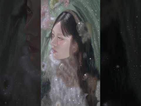 Drawing #timelapse of #newjeans #hanni sticker available in my shop🧚🏼 #procreate #digitalart #art