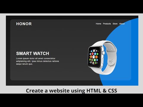 Create a website using HTML & CSS From scratch