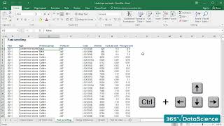 41 The Secret to Faster Scrolling in Excel #datascience