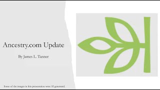 Ancestry.com Update – James Tanner (25 Jan 2026)
