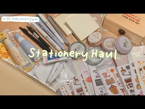 ✏️📕 stationery haul (w/ stationery pal)
