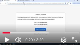 Adblock Fortress adware-type extension removal.