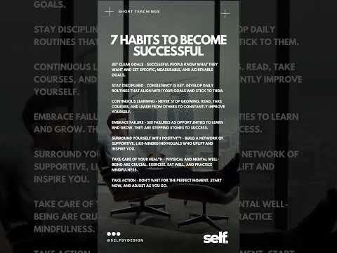 How to ACTUALLY Become Successful (Habits & Routines)