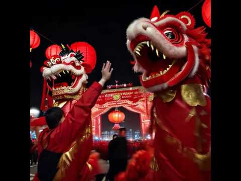 AI video Happy Chinese New Year #ai #aiart #stablediffusion #comfyui  #dance #fireworks #china