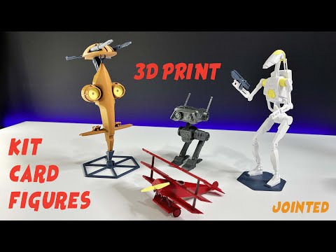Jointed Kit Card Figures 3D Prints