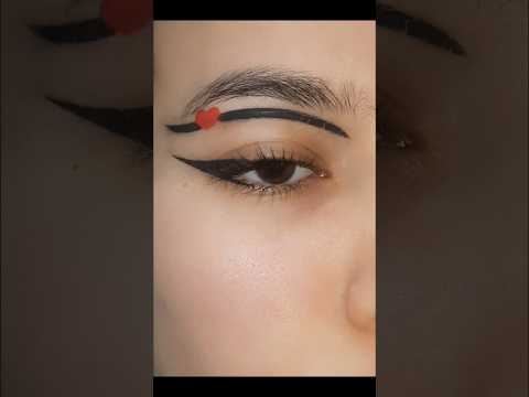eyeliner for valentine #makeup #eyeliner #makeupshorts #makeuptutorial