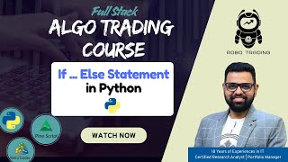 If Else Statement Simplified | Python Datatypes #robotrading #pythoncoding #algotrading
