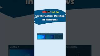 2 Methods to Create Virtual Desktop in Windows #windowstips #virtualdesktop