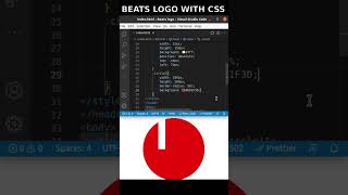 How to create Beats logo with HTML CSS | #css #htmlcss