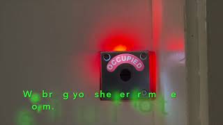 LED Restroom Privacy Indicator Lock