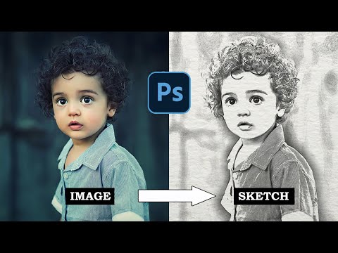 Turn ANY Photo into a Realistic Pencil Sketch in Photoshop