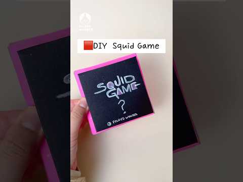 🟥DIY Squid Game#papercraft#3d#blindbag