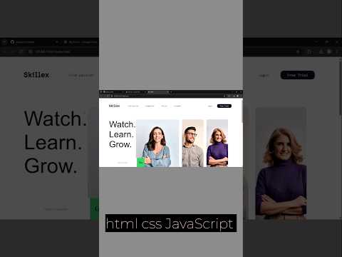 Landing page using gsap animation #html#css3#javascript#gsap #animation#shorts#design#chatgpt