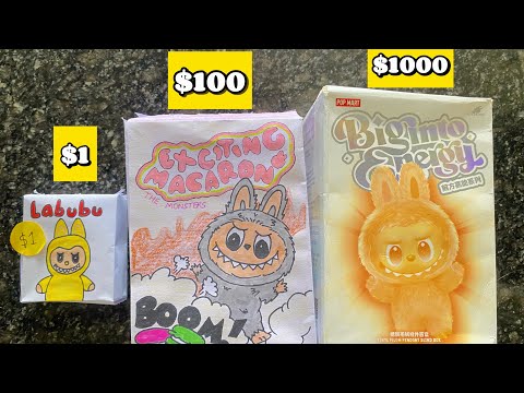 💸 $1 vs $100 vs $1000 Labubu Blind Box  💸✨