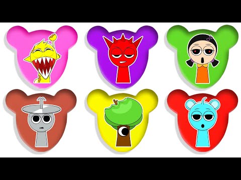 Sprunki cubes! GUESS which Sprunki Character Will Come Out of The Cubes.Rat Dance x Oren Phase 2 - 5
