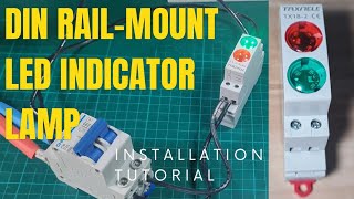 Din Rail-Mount LED Indicator Lamp Installation, Guide | Taxnele | TUTORIAL 