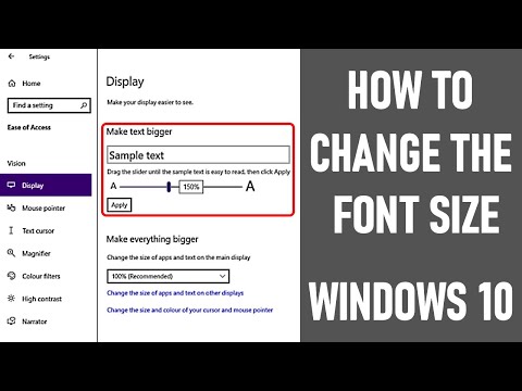 How To Change The Font Size In Windows 10 | EASY!
