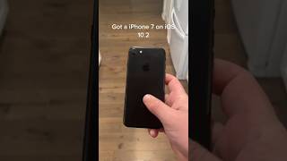 got an iPhone 7 running on iOS 10.2 🥰👌#ios10 #iphone7