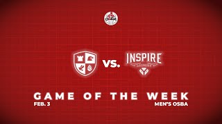 OSBA Men's GOTW - Inspire Academy @ Fort Erie I.A.  [2026-2-03]