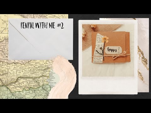Penpal with me #2 - brown happy mail, realtime, samesjournal