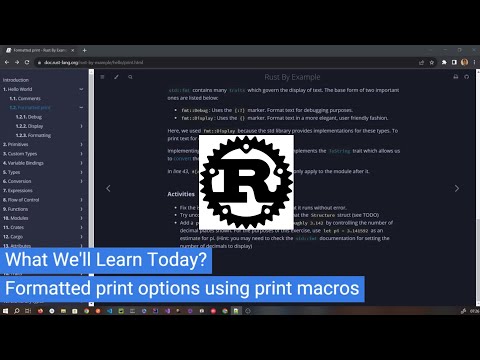 Standard formatted print options in std::fmt macro in Rust