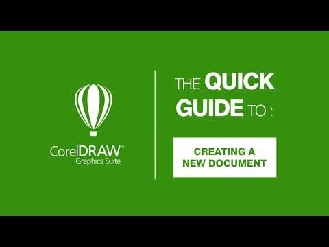 CorelDRAW tutorial - Creating A New Document