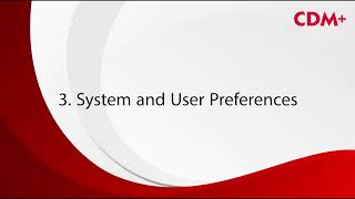 3 - System and User Preferences | Church of God Cleveland, TN CDM+ Regional Training