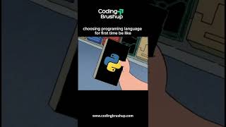 "Choosing Your First Programming Language Be Like.. 😂 #ProgrammingMeme #developerhumor #codingmemes