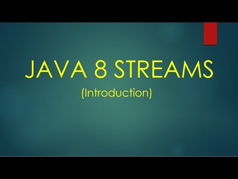 Java 8 Streams