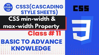 css min width & max width|class 11|Master Responsive Web Design CSS3 Min-Width & Max-Width Explained
