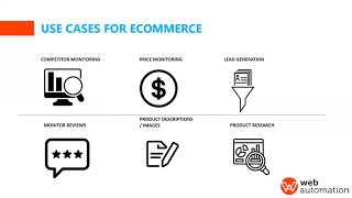Web Scraping for eCommerce WEBINAR using webautomation.io