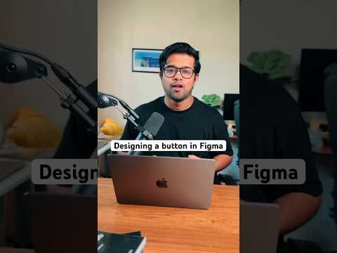 Designing a button in @Figma with Autolayout #figma #figmaplugins #autolayout #ux #uxdesign