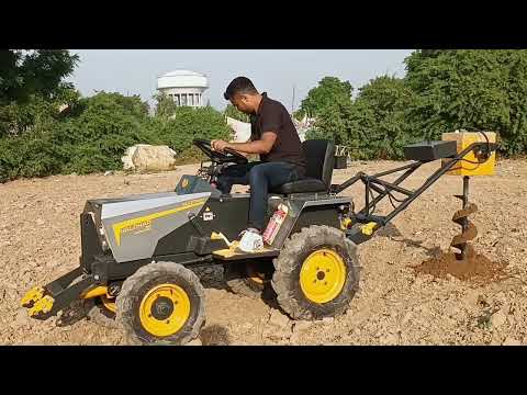 Sukoon Mini Tractor Earth Auger Attachments-Haldhar Microtrac 750
