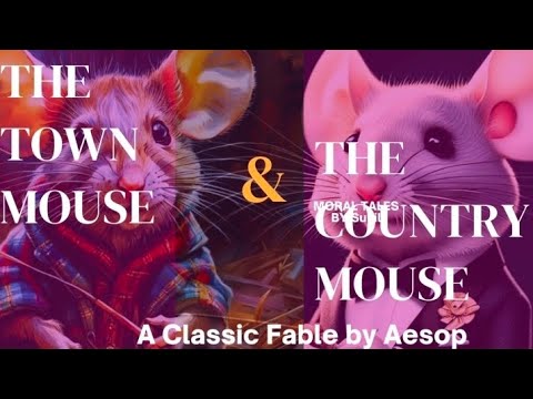 The Town Mouse and The Country Mouse | Moral Stories of Aesop | Short story, Bedtime story