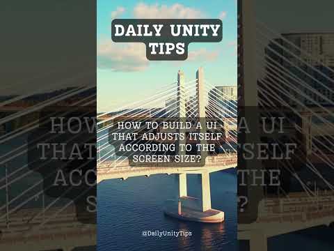 How to build a UI that adjusts itself according to the screen size? #FreeTutorial#UnityTip#Community