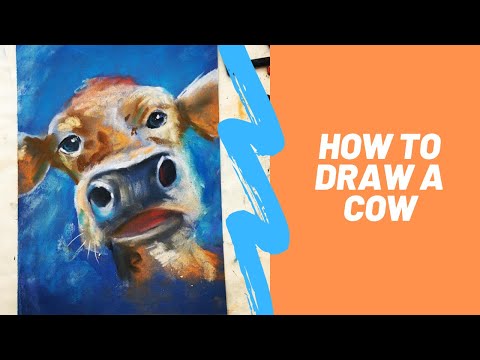 How to draw a cow - #stayhome and draw #withme #artlessonsforkids