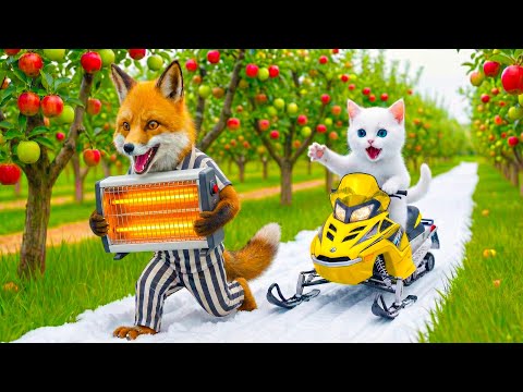 Mama Cat Trims Fur on the Farm and Makes Tiger Hat For Kittens At Home🐾🎩🐯