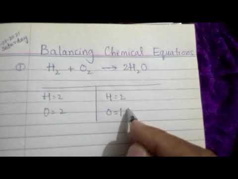 Balancing Chemical equations easy equation and way