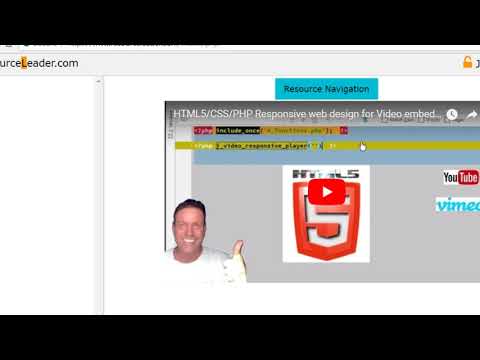 Jquery navigation for video player program, Css @Media, javascript.