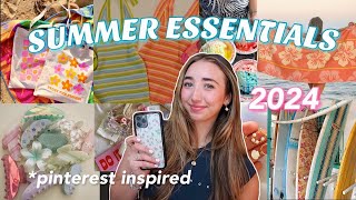SUMMER ESSENTIALS 2024*pinterest inspired, trendy and aesthetic fashion, jewelry, skincare and more!
