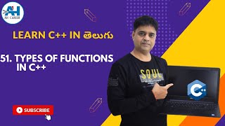 51.Types of Functions in C++ In Telugu | C++ Programming in Telugu