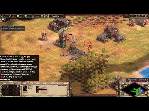 1 vs 1 Nomad, Huns vs Mongols, Age of Empires II  DE