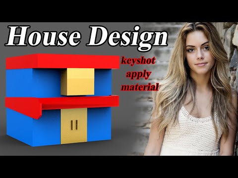 keyshot apply material - House Design - 3D House