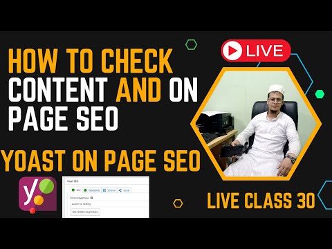 How to Check Content and On page SEO | Yoast On page SEO | Live SEO Course 30