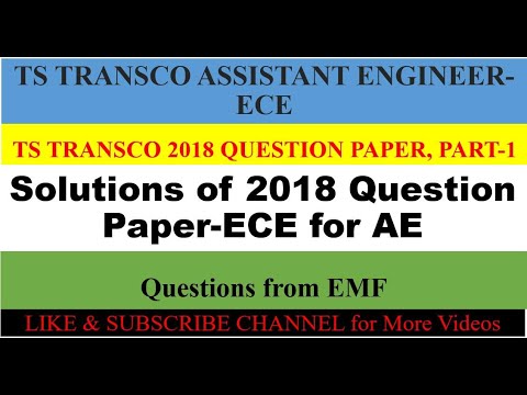 TS TRANSCO AE ELECTRONICS 2018 QUESTION PAPER WITH SOLUTIONS-PART-1