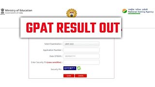 GPAT 2025 Result Out 🔥 NBEMS GPAT Result 2025 l GPAT Result Out l How to Check GPAT Result 2025