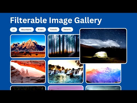Responsive Filterable Image Gallery In JavaScript