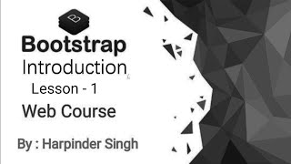 Bootstrap introduction Tutorial for beginners in Hindi